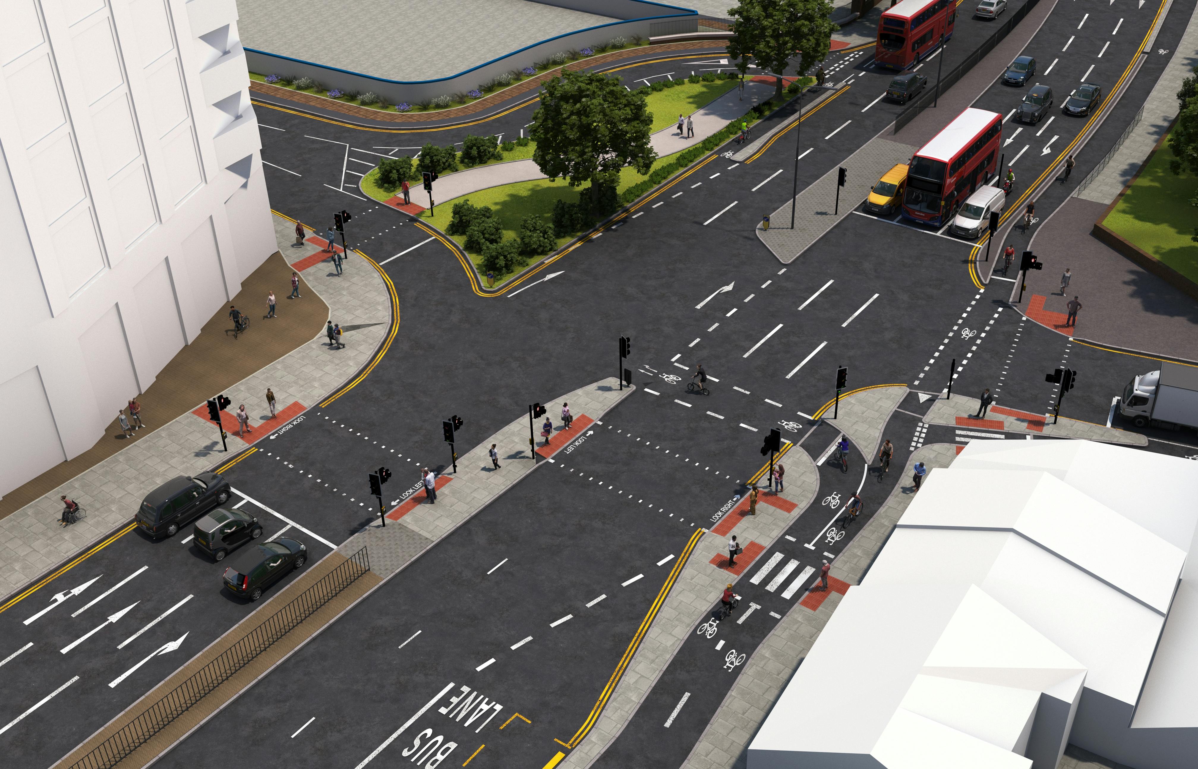 Junction at A206/ Burrage Road