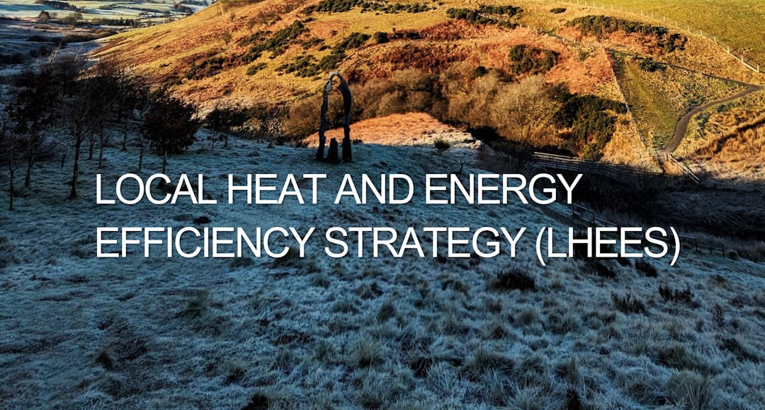 LHEES strategy cover photo showing Loudoun Hill, East Ayrshire