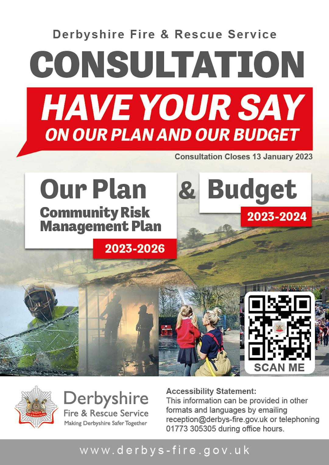 Poster for the Fire and Rescue consultation