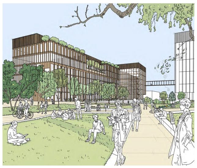 Artist's impression of a new Cancer Centre