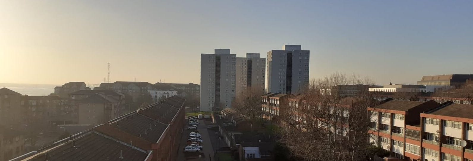 High Rise Tower Blocks in Grays, Essex