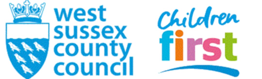 West Sussex County Council logo and Children First logo