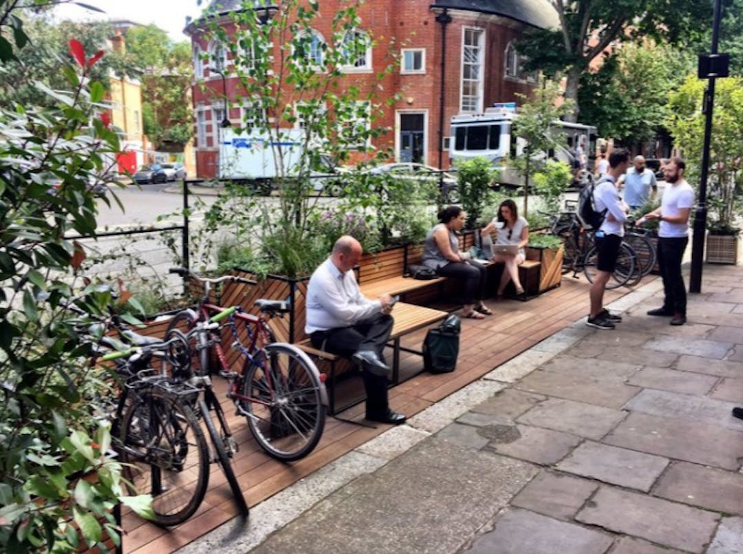 Visualisation of Enfield councils Parklet.