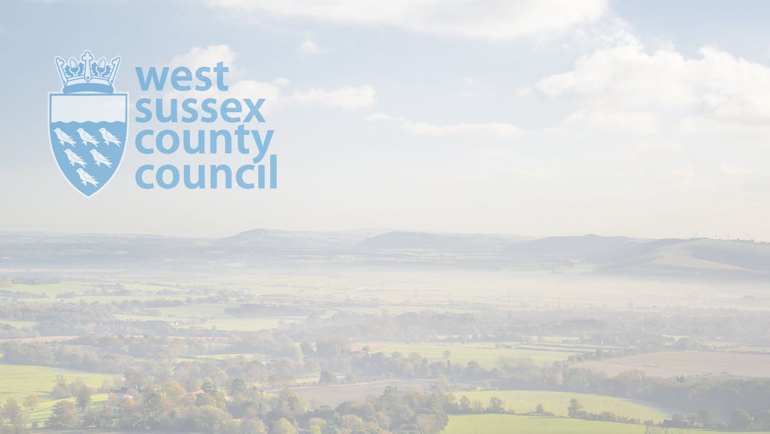 View of West Sussex countryside