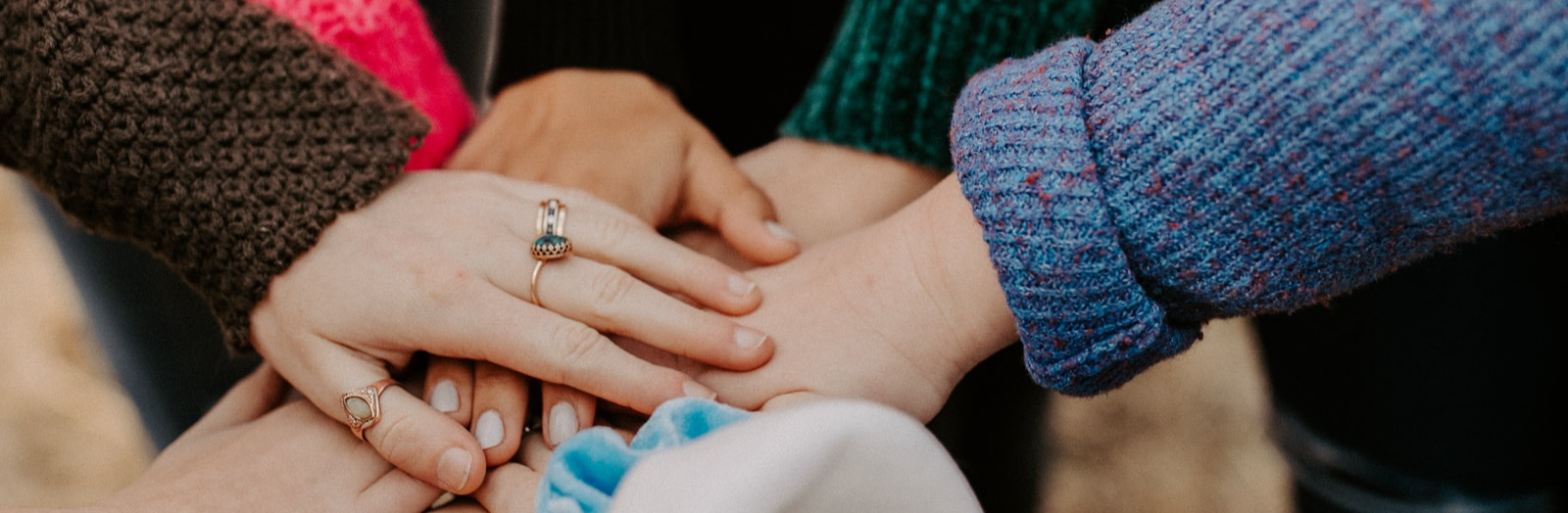 Hands on top of each other