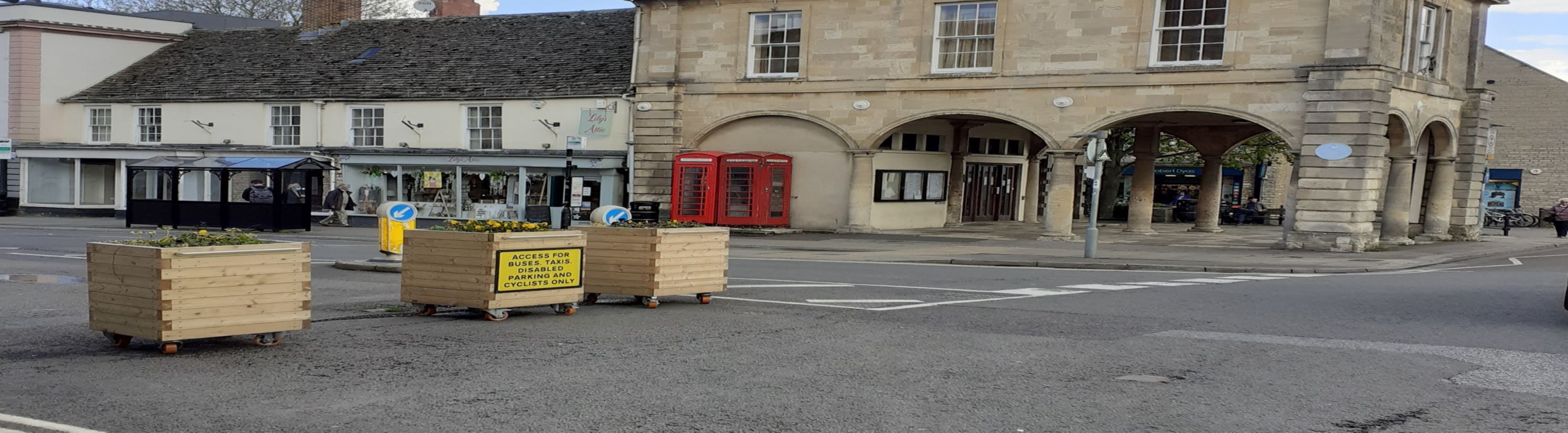 Photo of road closure.