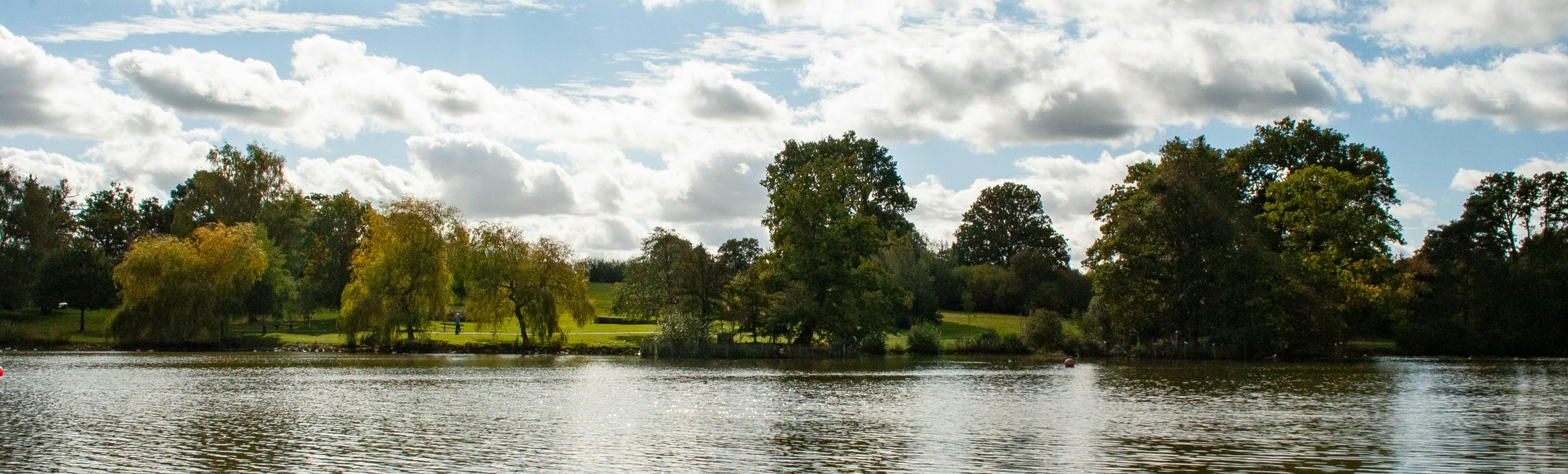 The lake at Dunorlan Park