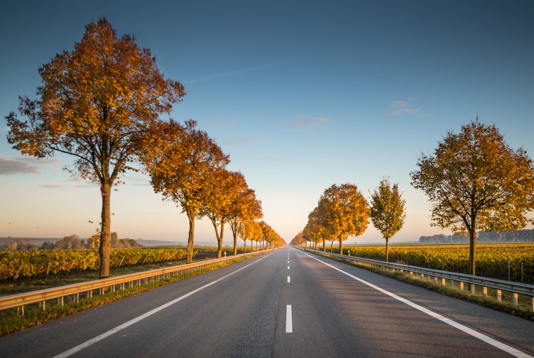 Highway going off into the distance