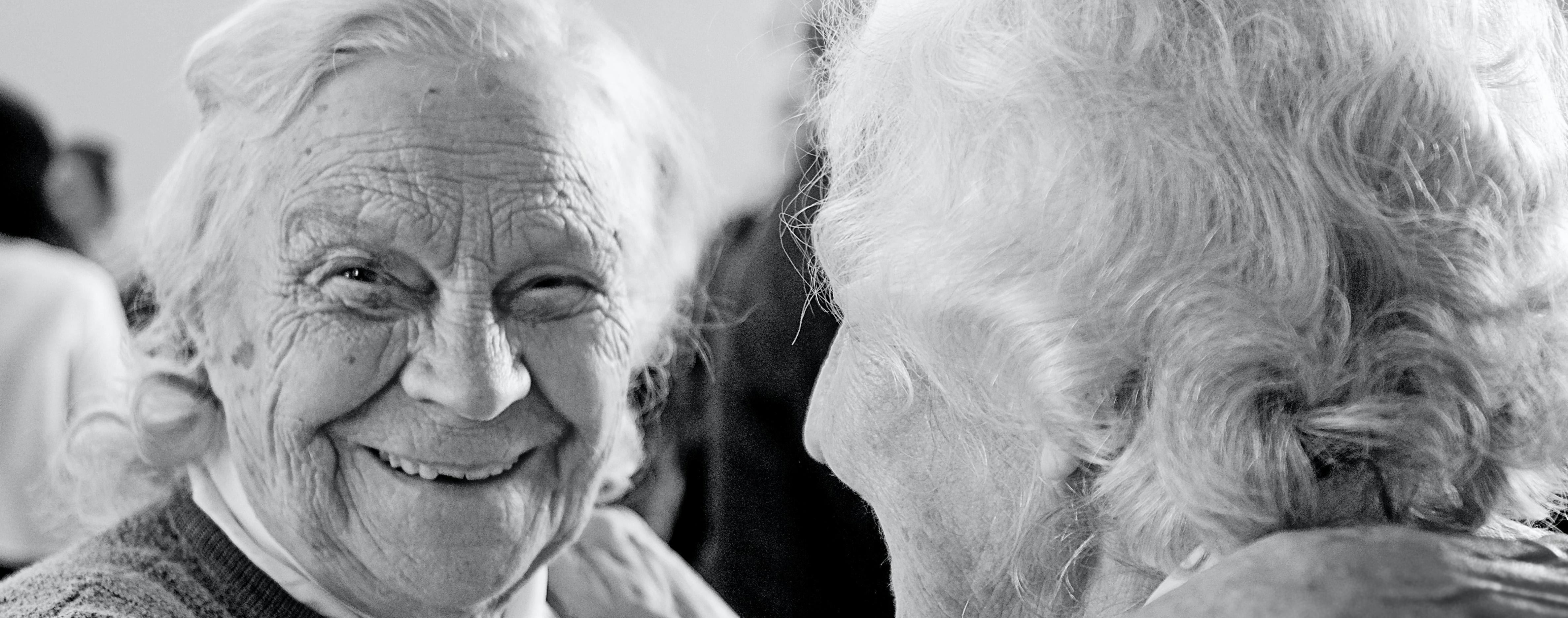 Elderly ladies laughing