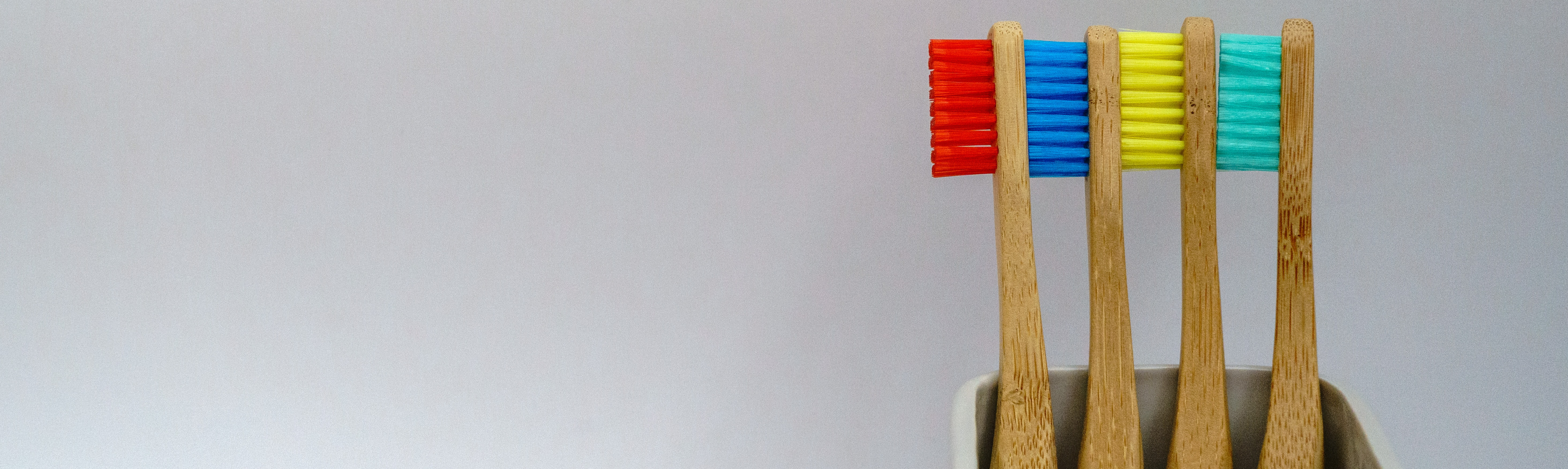 Coloured toothbrushes
