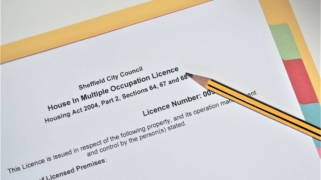 Picture of an HMO Licence 