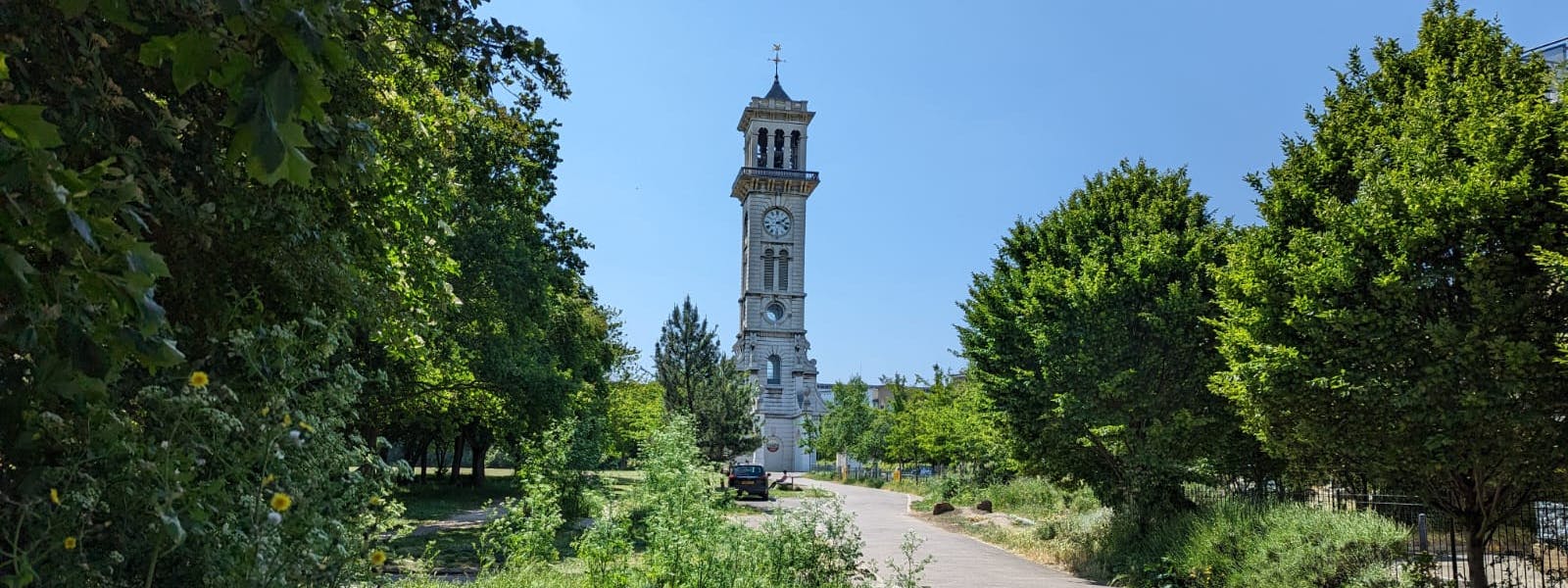 View of a park in Islington