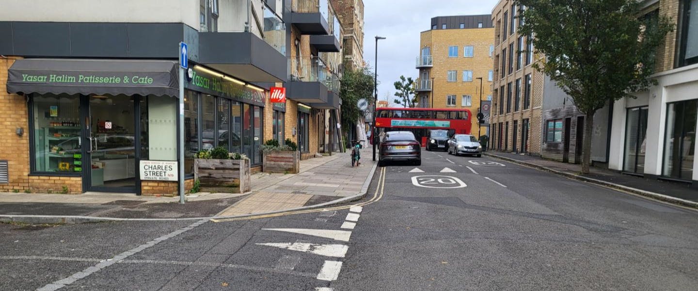 Photograph showing the corner of Fairbridge Road and Charles Street 