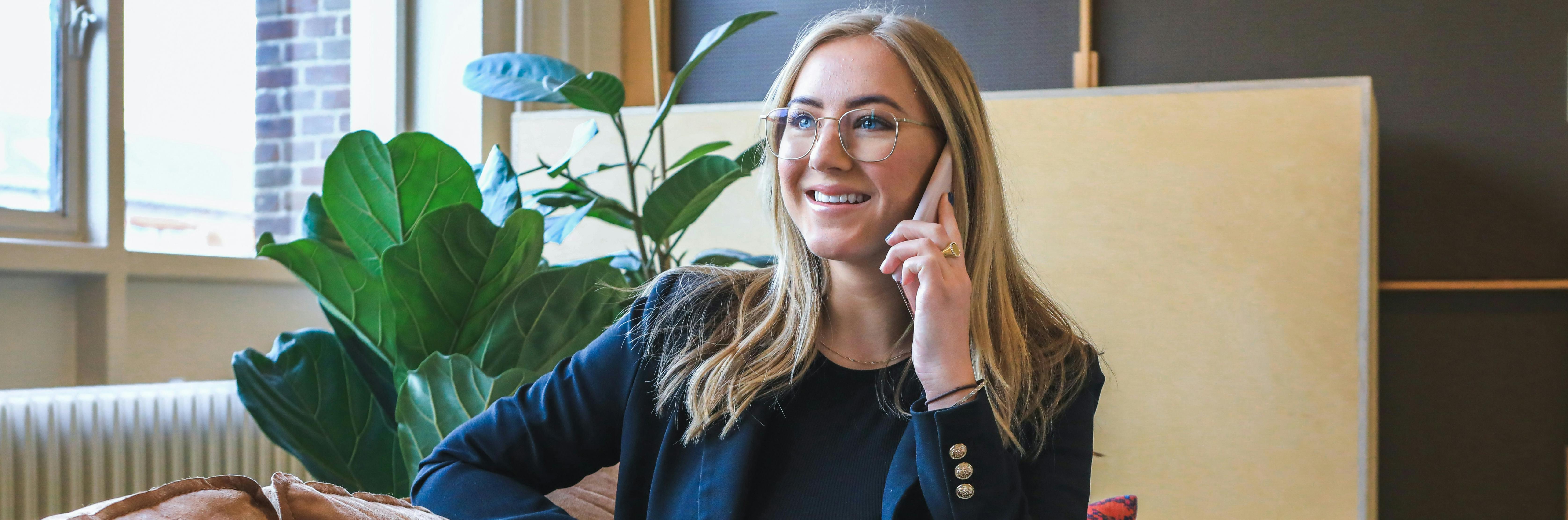 Woman making a phone call