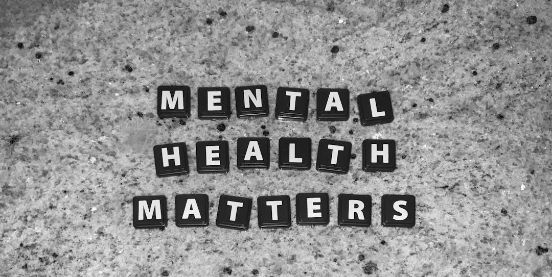 tiles with mental health matters written on them