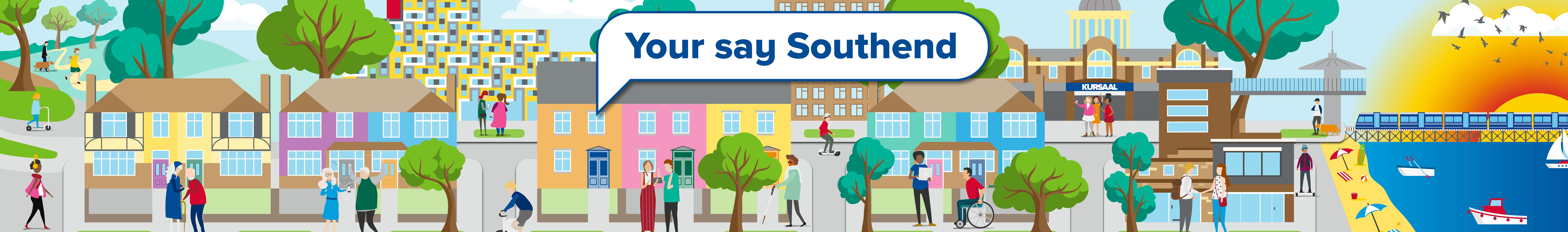 Image of key buildings in the City of Southend-on-SEa