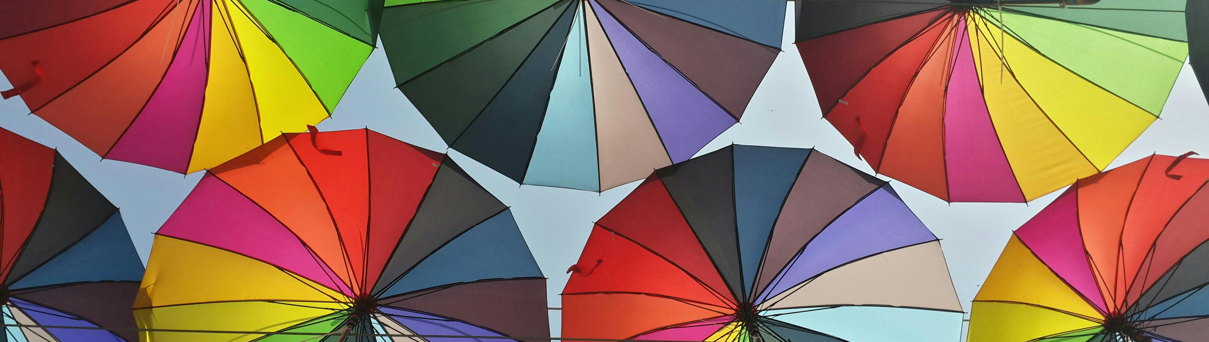 Colourful umbrellas