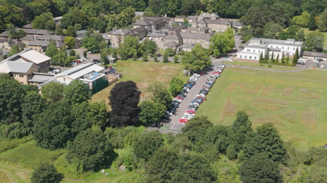 Aerial image of the Warneford hospital