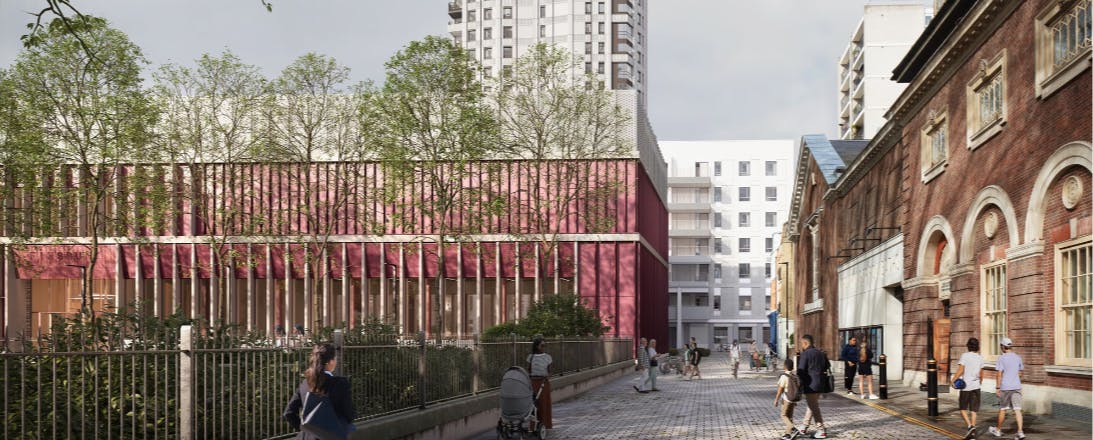 Photo of proposed new development at Finsbury Leisure Centre