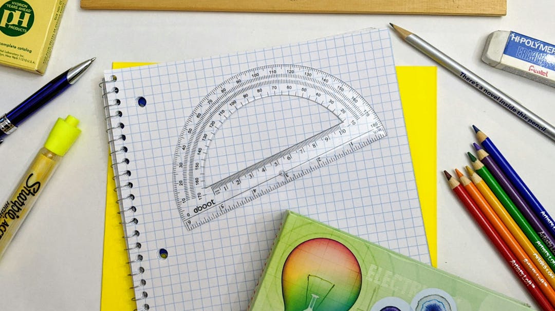 image of school stationary