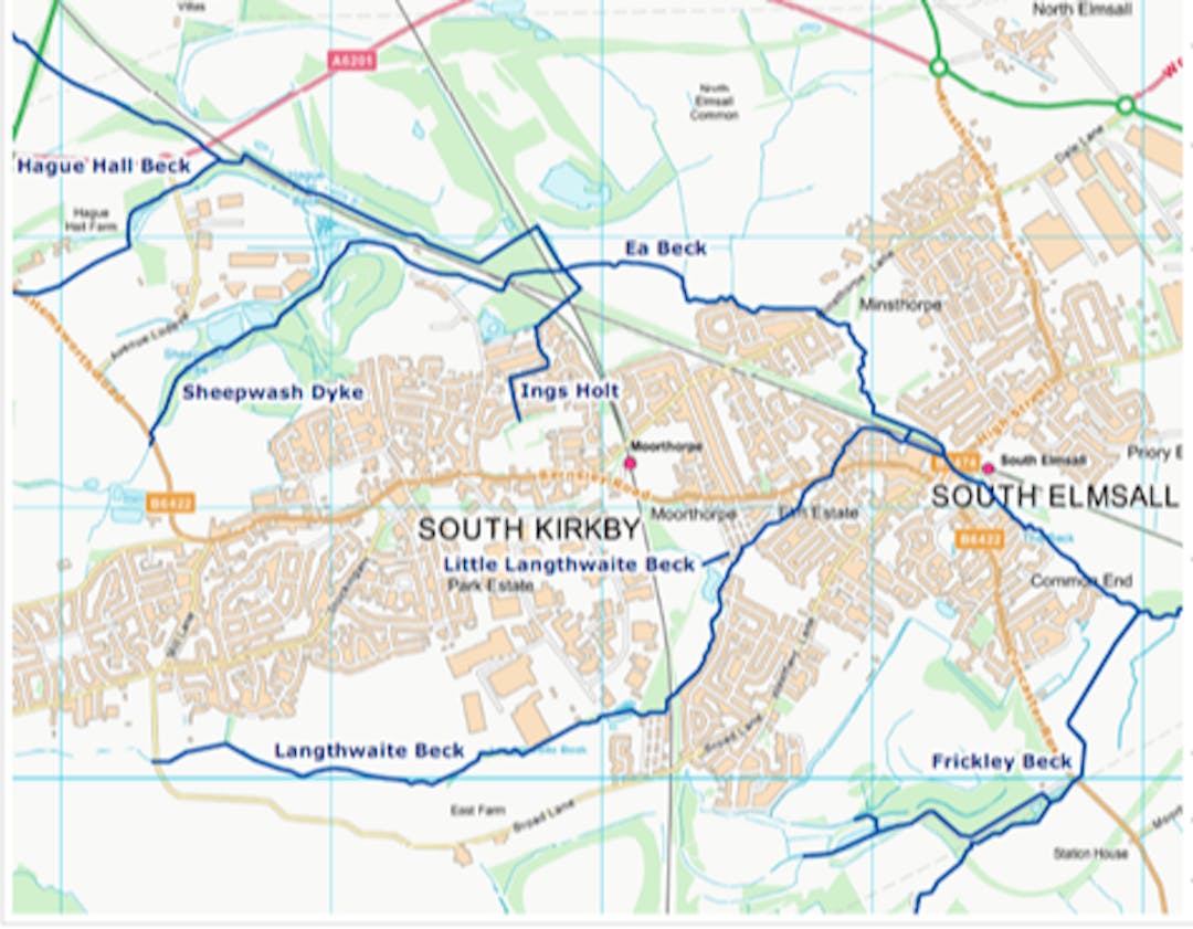 Map of South Elmsall