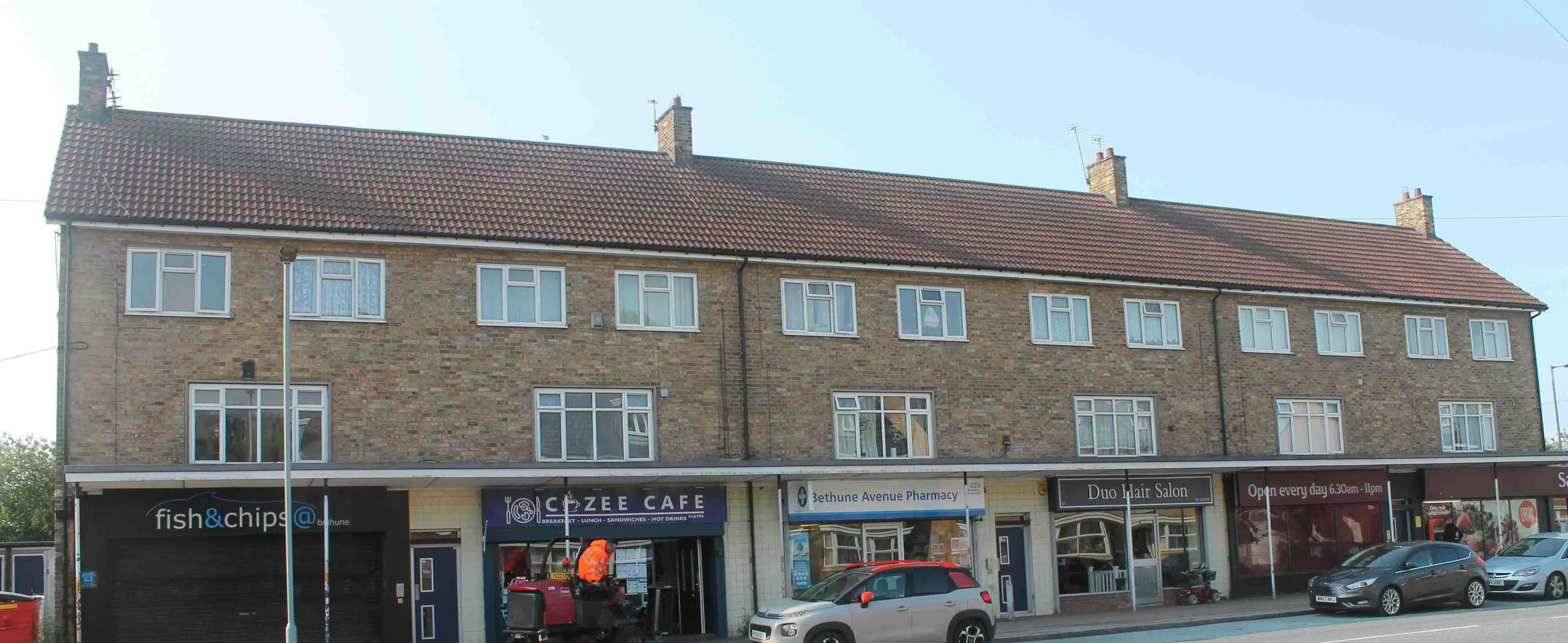 A photograph taken of Bethune Avenue