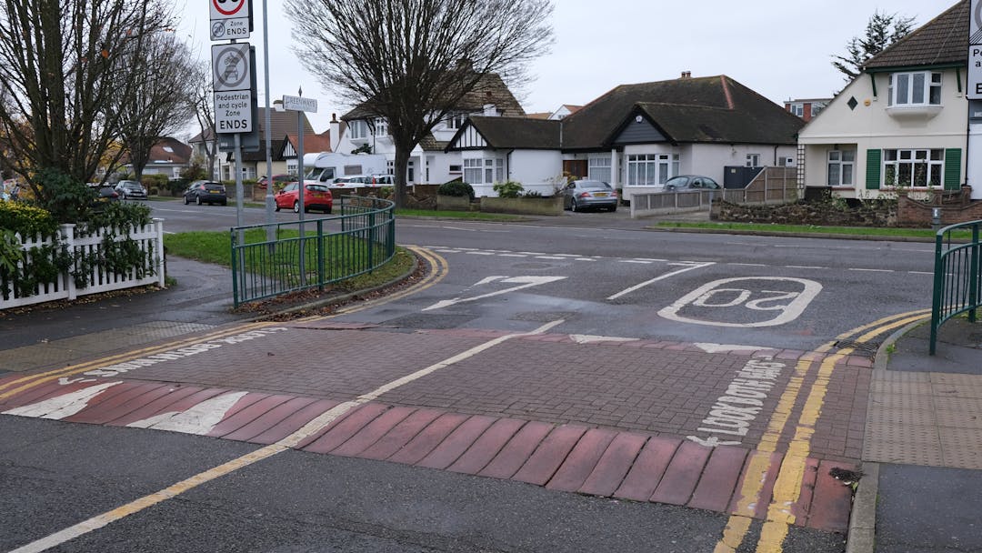Image of a raised table by a school