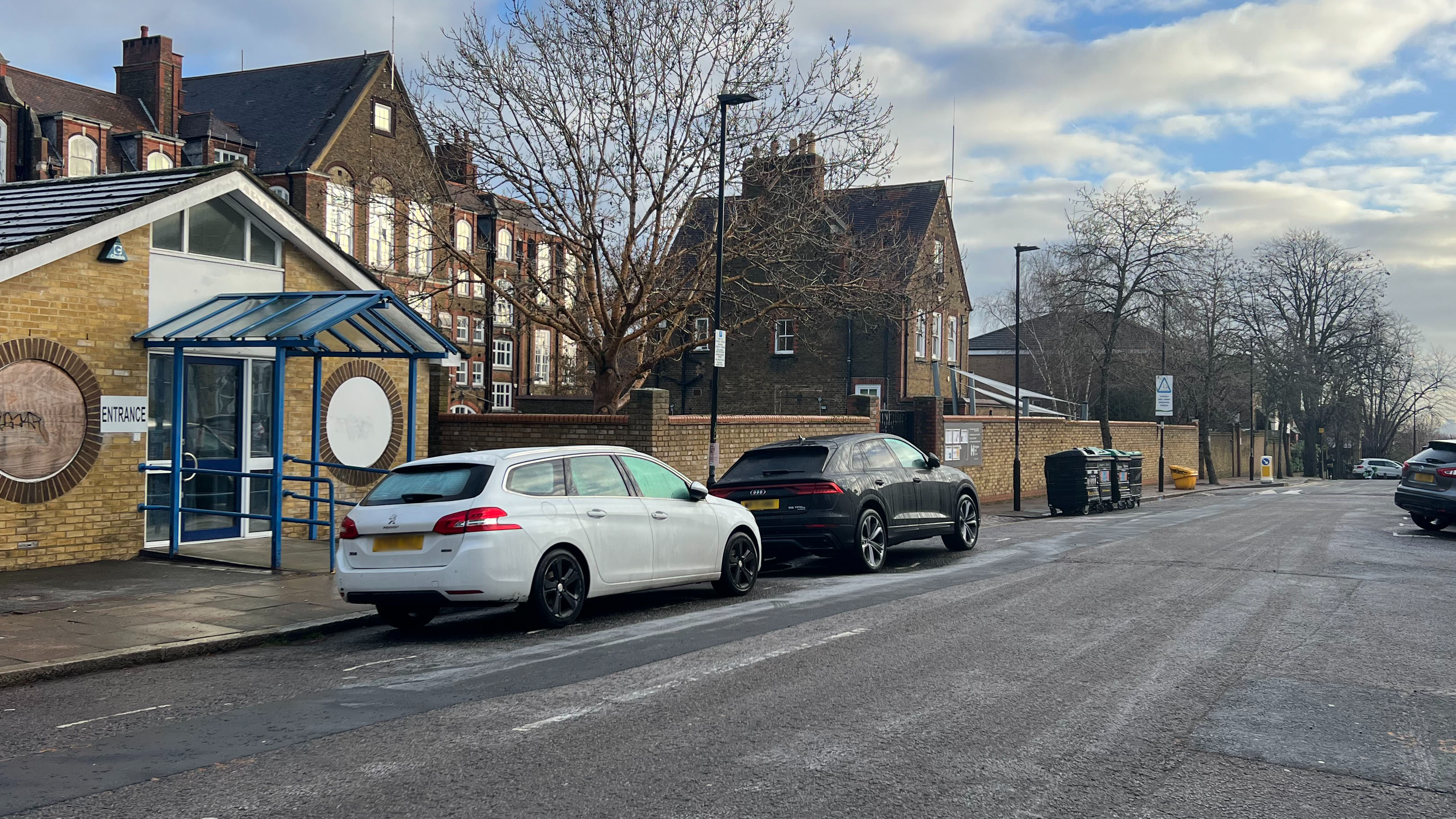 Photograph showing existing street layout of the western end of Hargrave Park