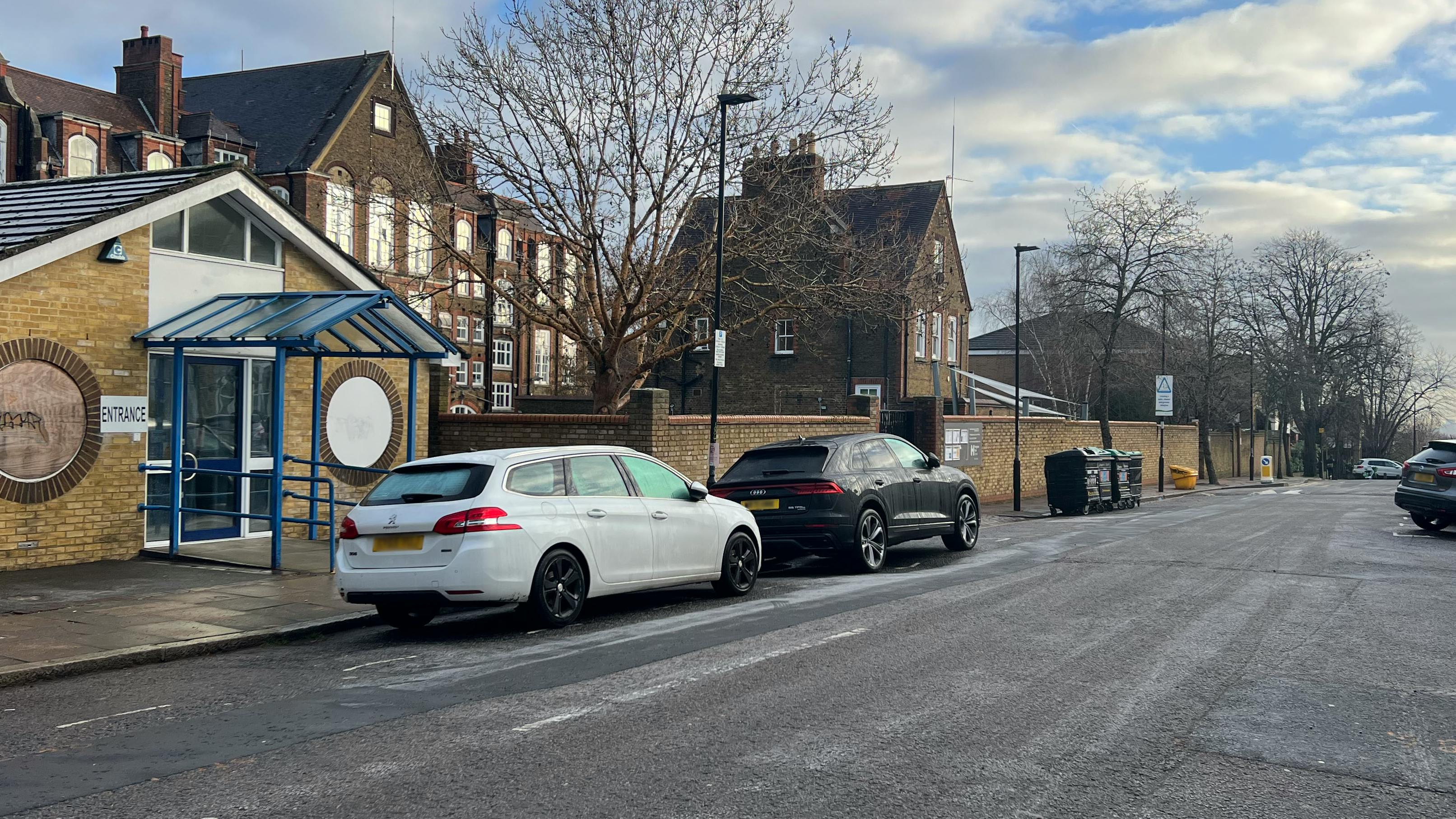 Photograph showing existing street layout of the western end of Hargrave Park