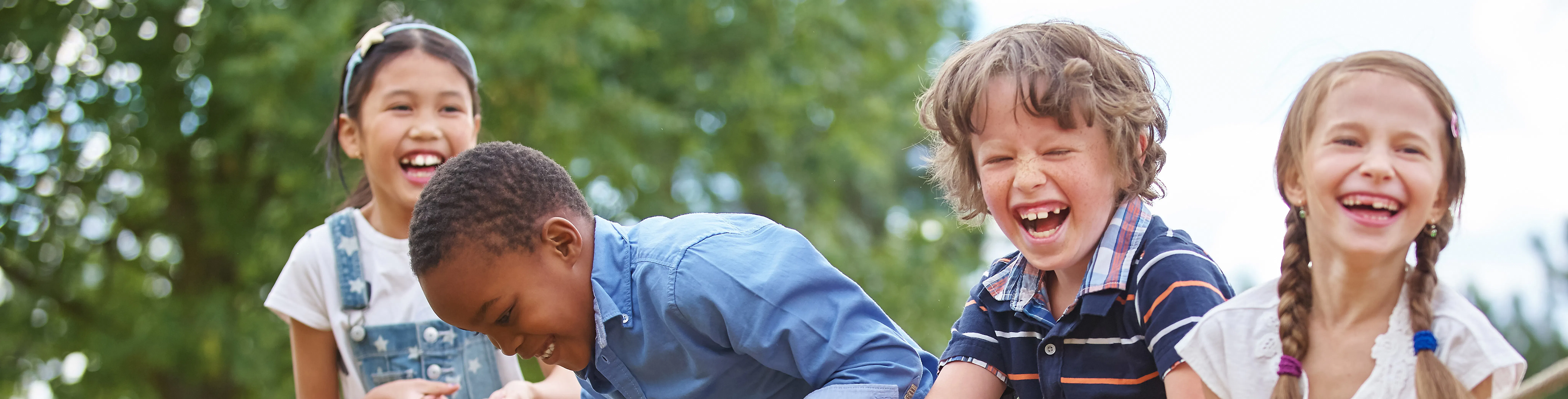 Children playing tug of war