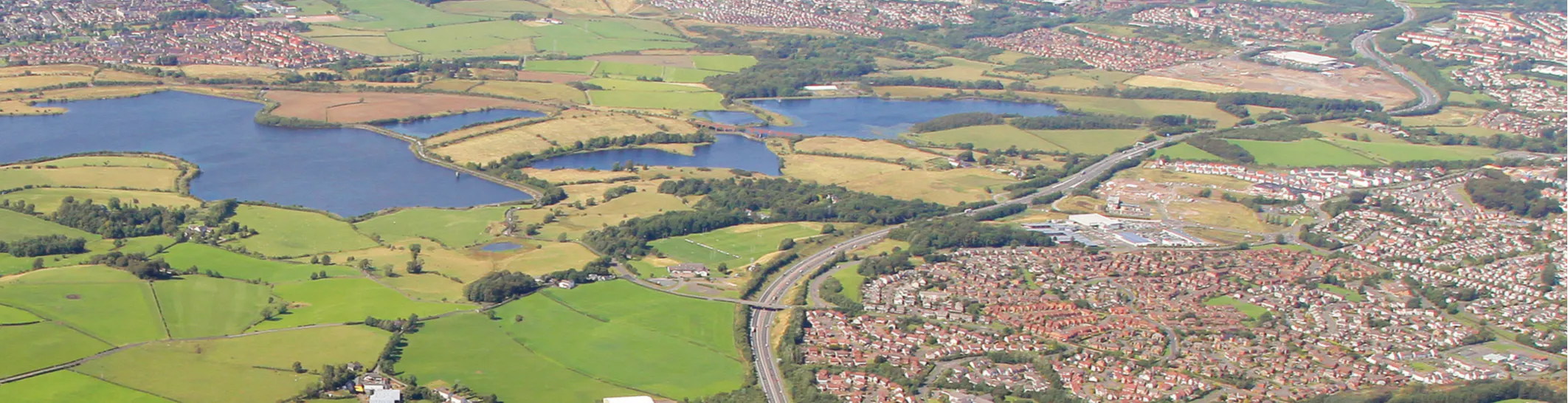 Aerial view of East Renfrewshire