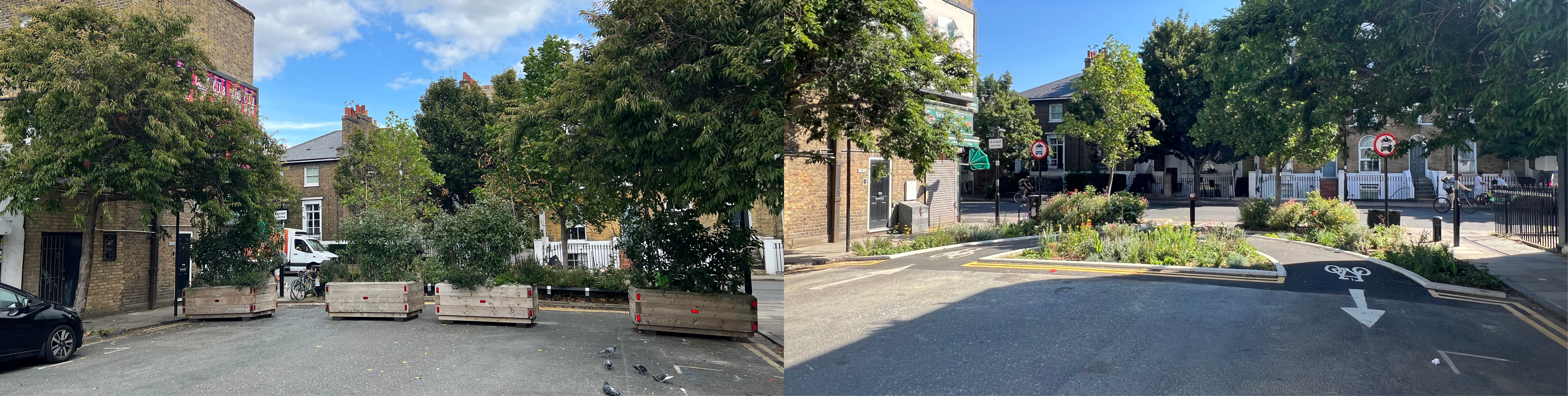 Linton Street before and after