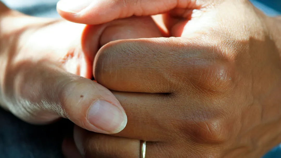 holding hands
