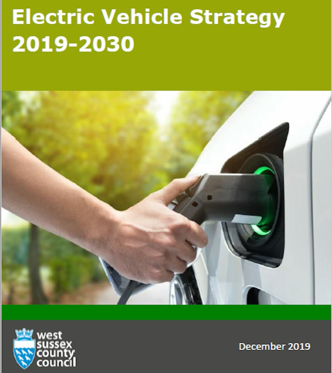 Image of the Consultation Draft of the Electric Vehicle Strategy 2019-2030