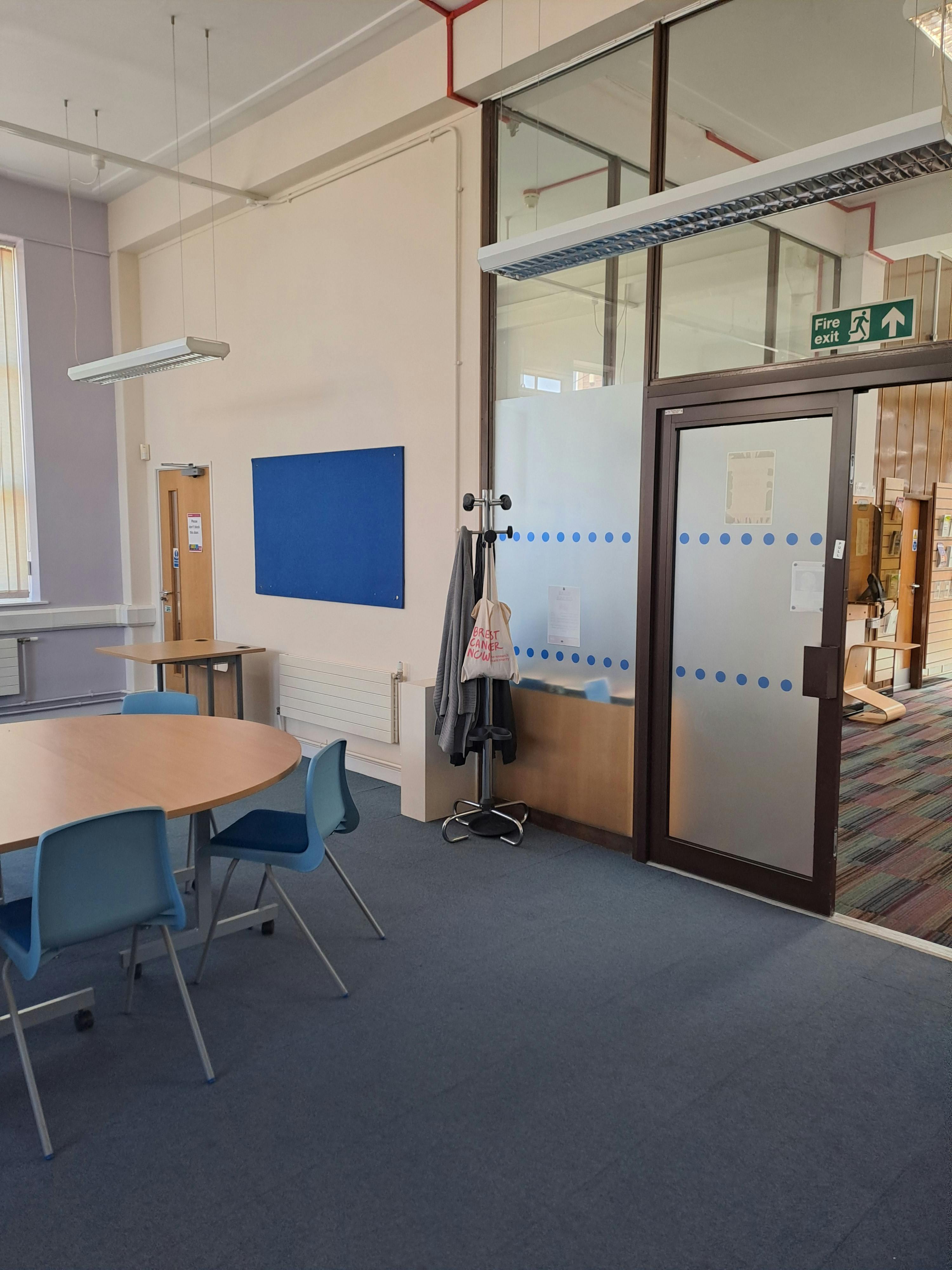 Inside Manor library large meeting room photo 4