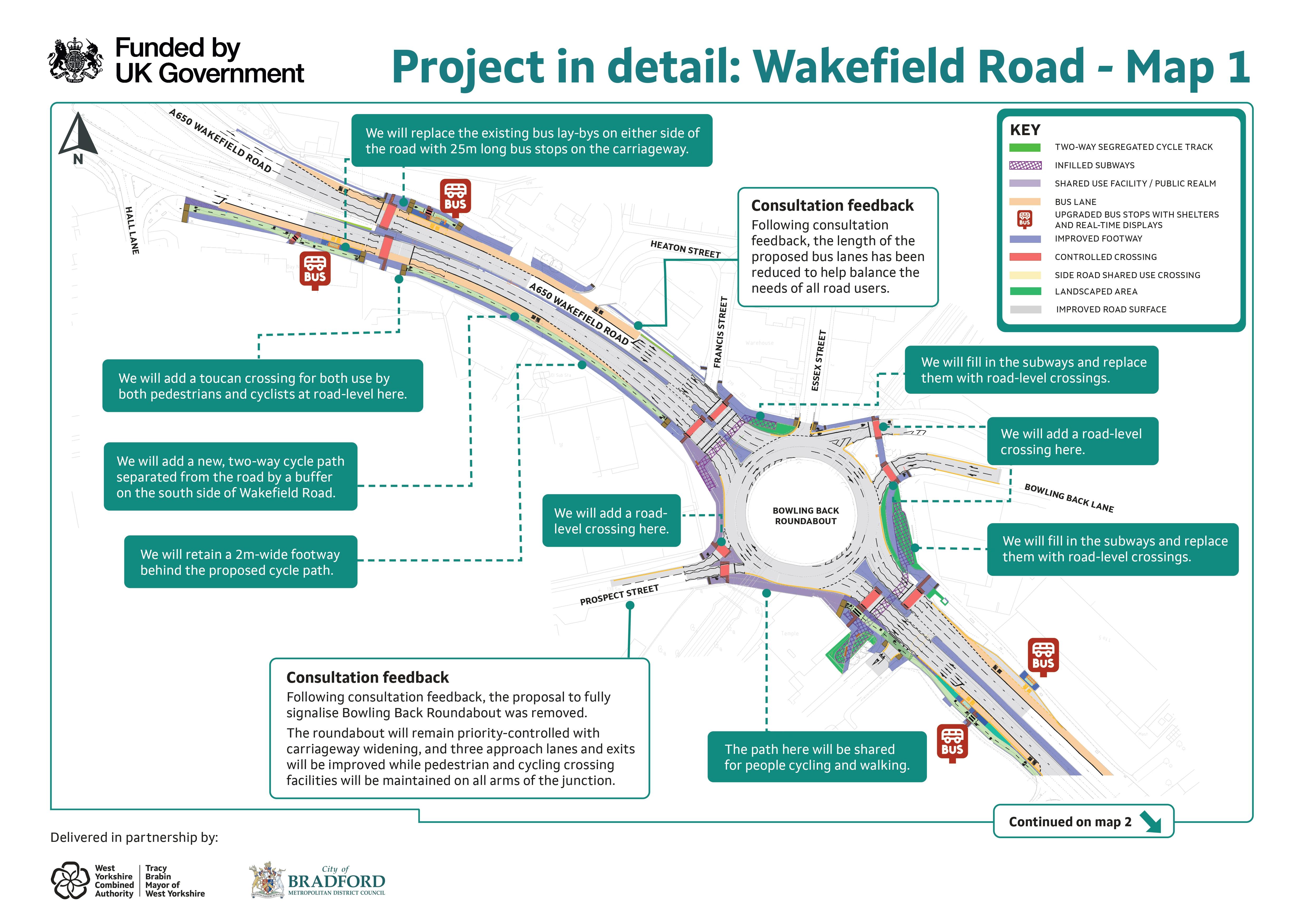 Wakefield Road Map 1