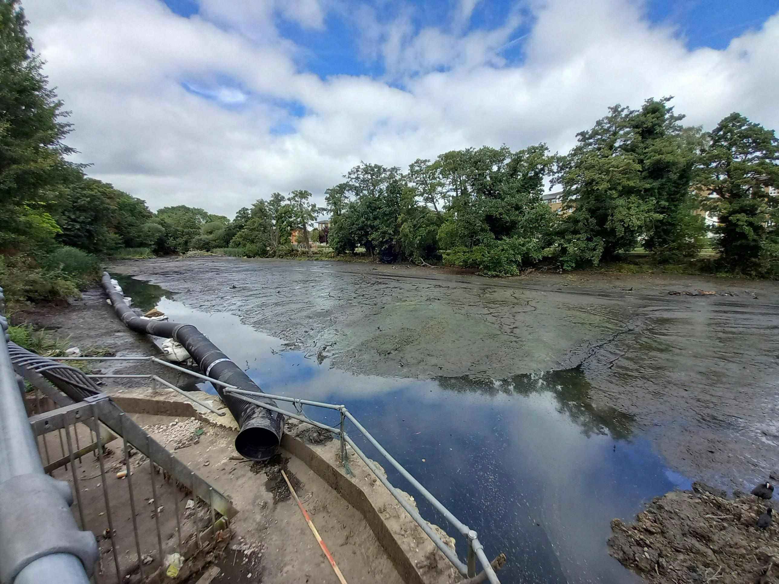 View from impounding structure