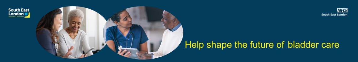 project banner with patients talking with doctor