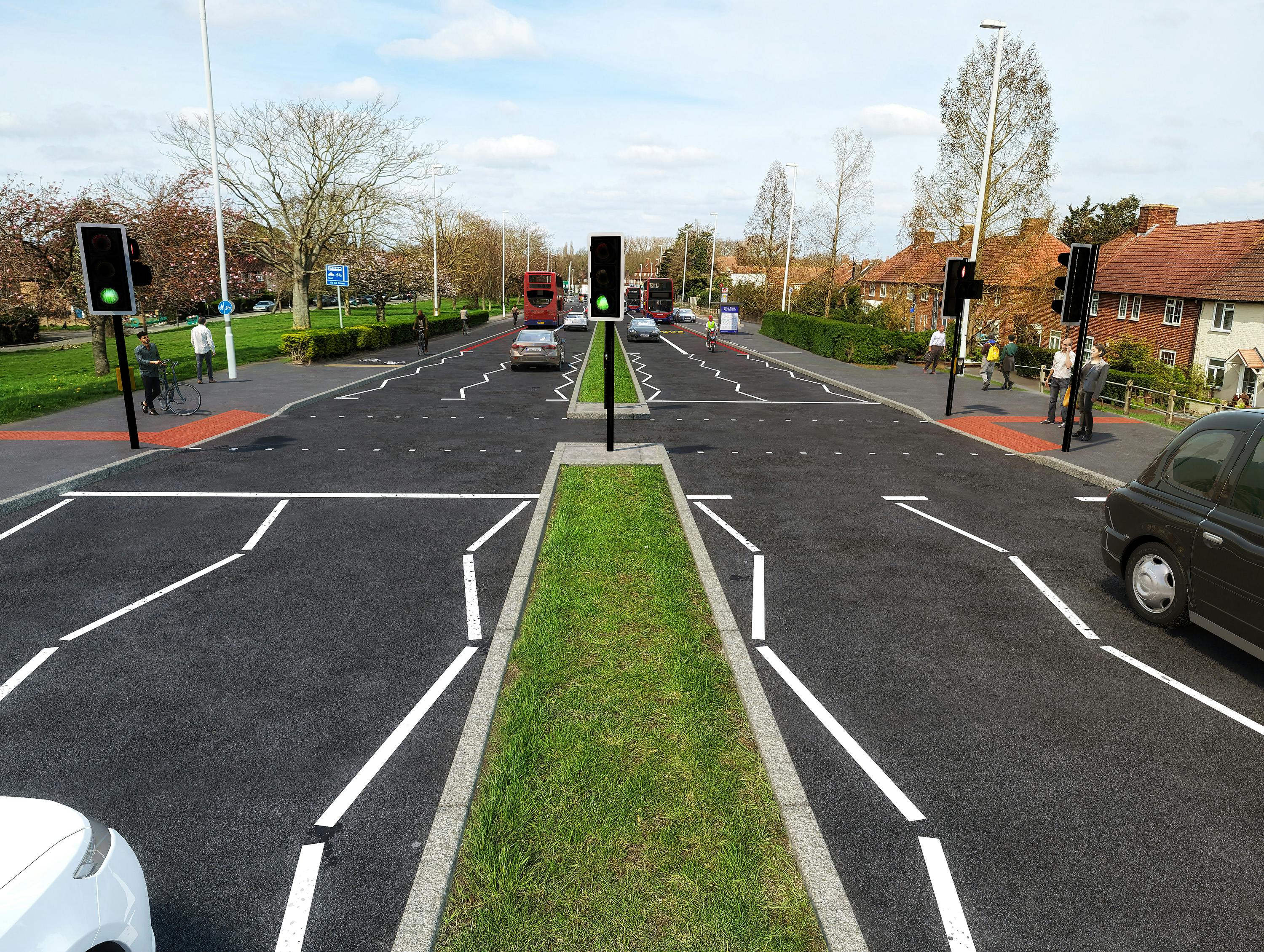St Helier Avenue proposed pedestrian crossing