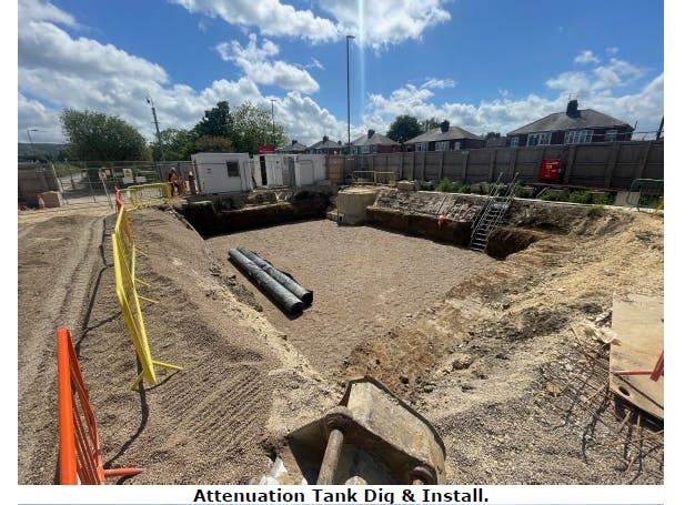Attenuation Tank Dig and Install, June 2025