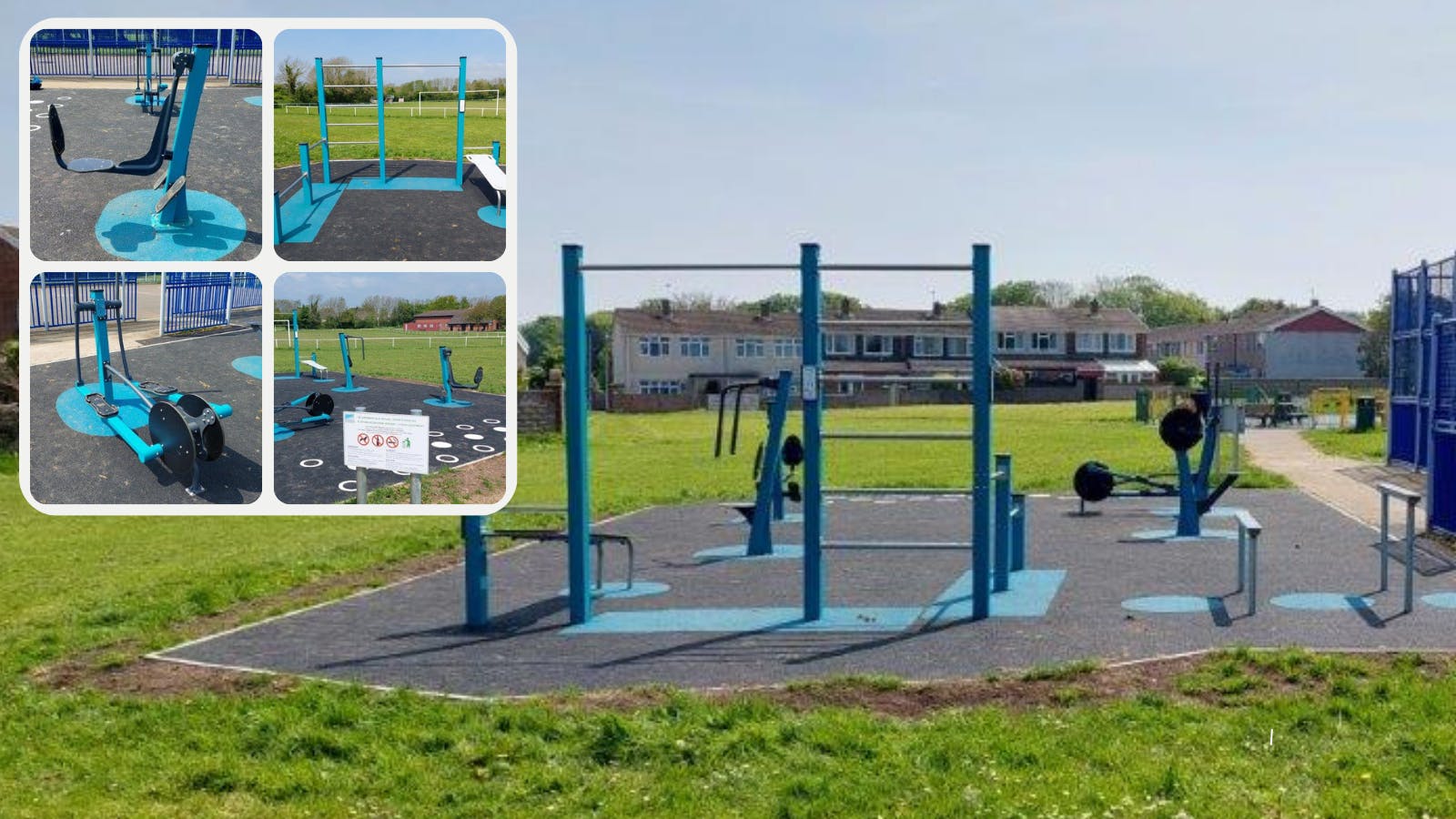 New exercise area at Lougher Place open space, funded by S106 funding.