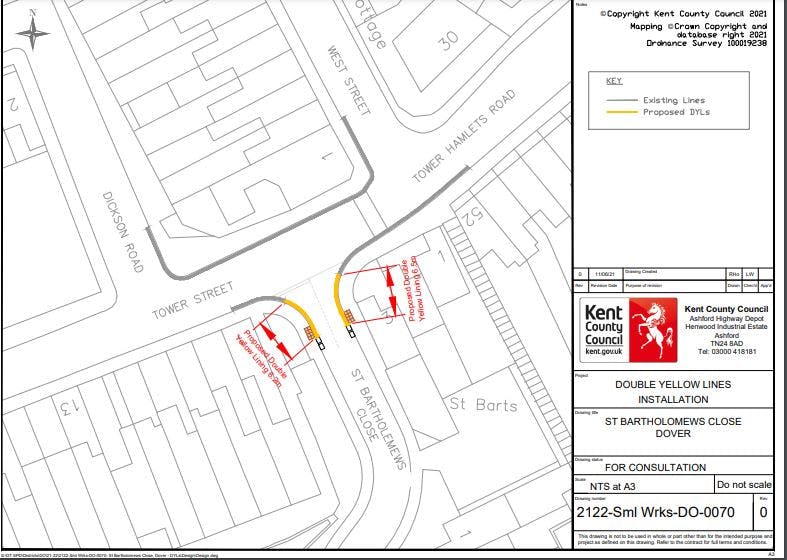 St Bartholomews Close site plan