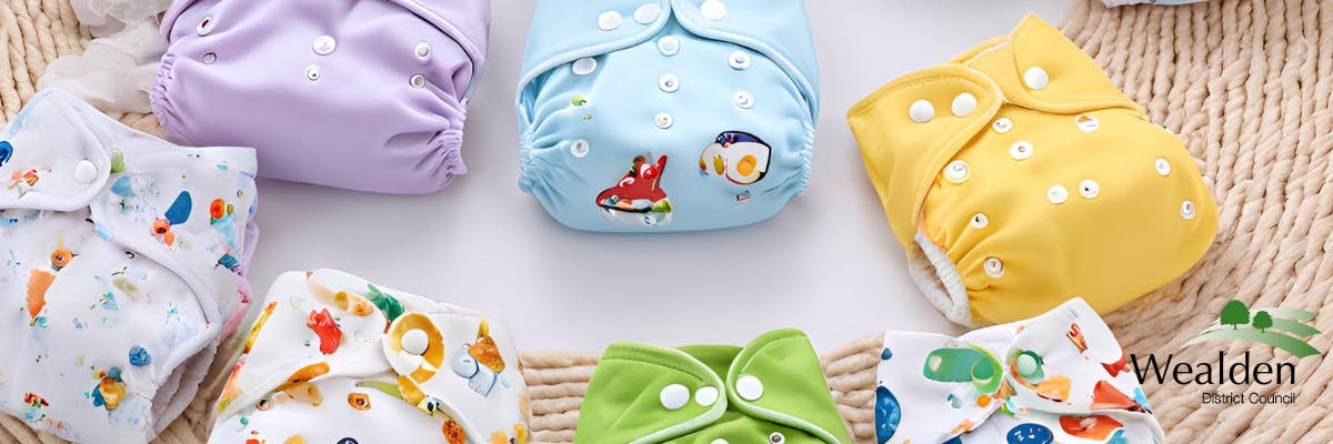 picture of several reusable nappies