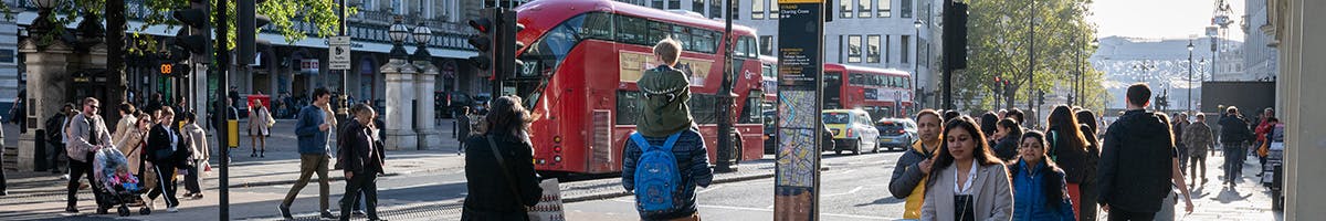 People walking in London