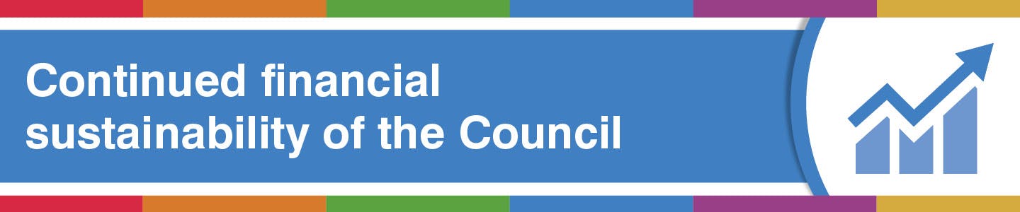 Continued financial sustainability of the Council