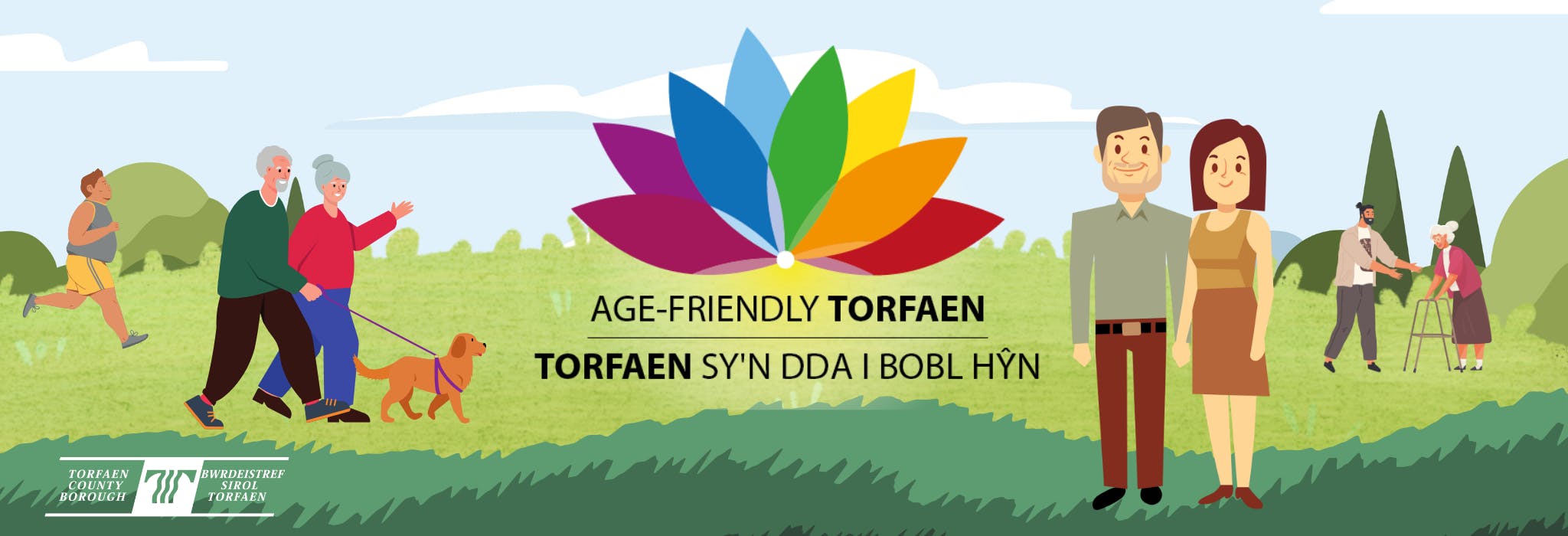 Age-friendly Torfaen banner
