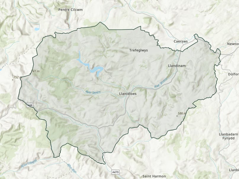 Llanidloes Locality.png