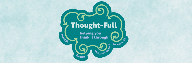 Thought-Full Logo on watercolour background