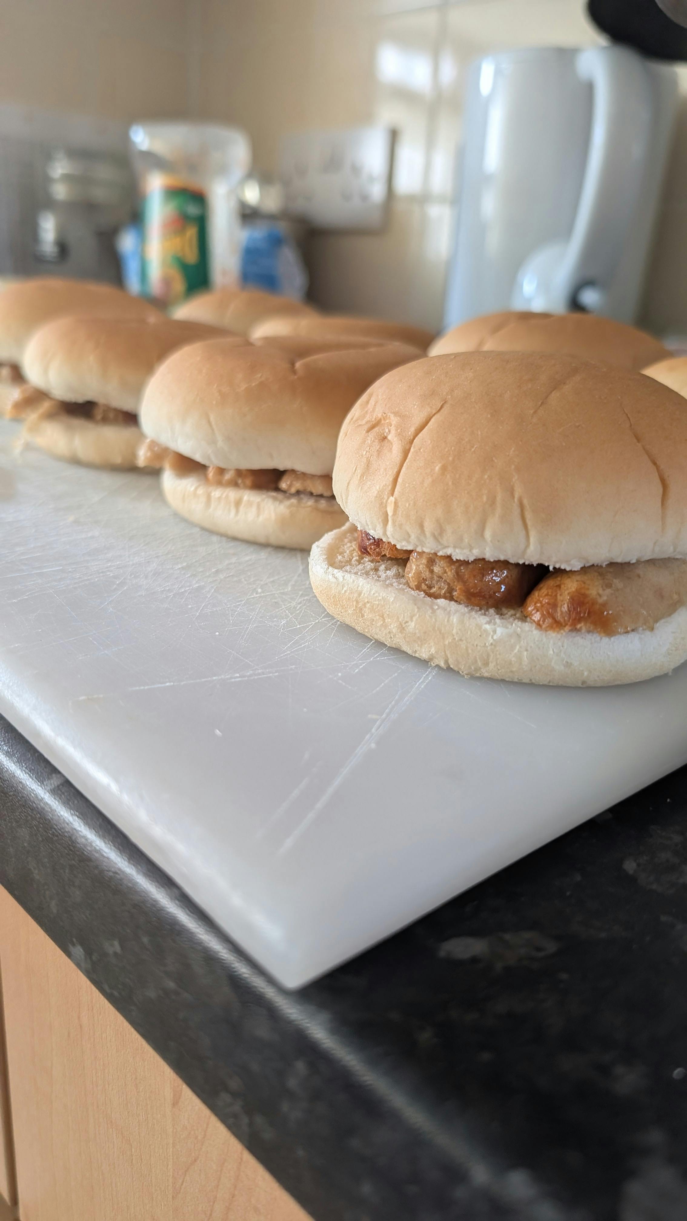 sausage sandwiches.