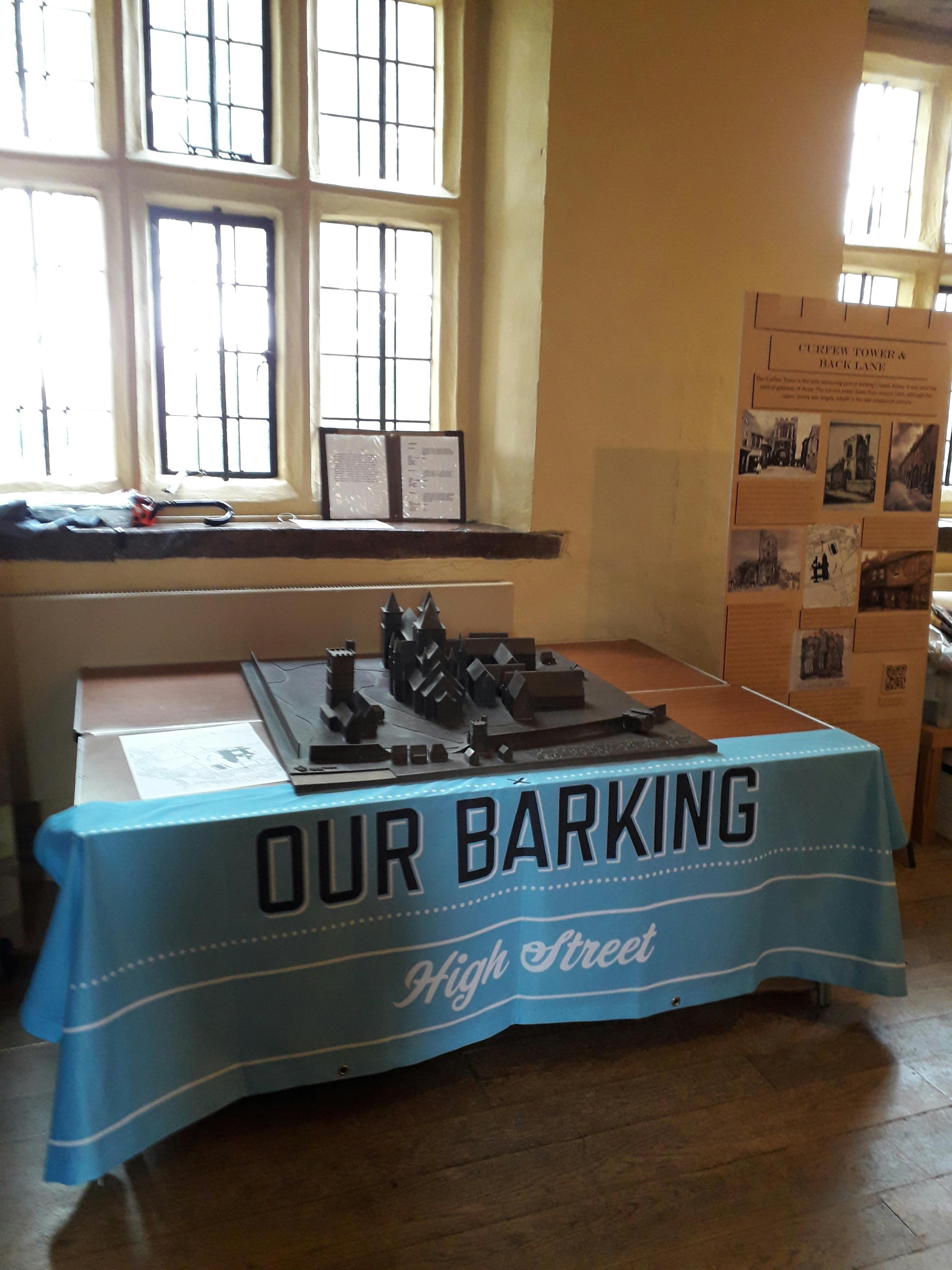 Exhibition model at Eastbury Manor House